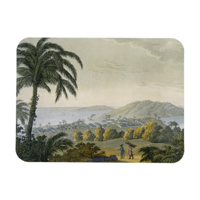 Ilheus (colour engraving) magnet (Horizontal)