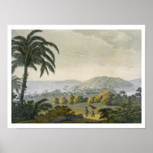 Ilheus (colour engraving) poster