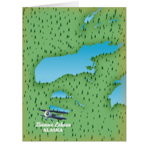 Iliamna Lake Alaska map
