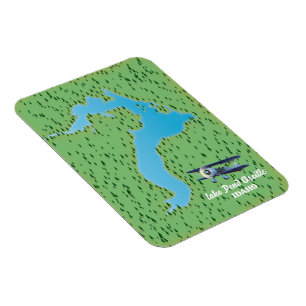 Iliamna Lake Alaska map Magnet