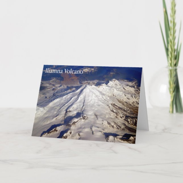 Iliamna Volcano, Aleutian Range, AK - card (Front)