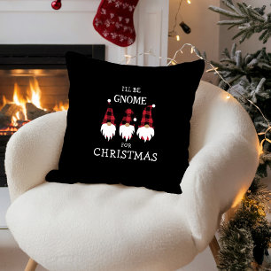 I'll be Gnome for Christmas Cushion
