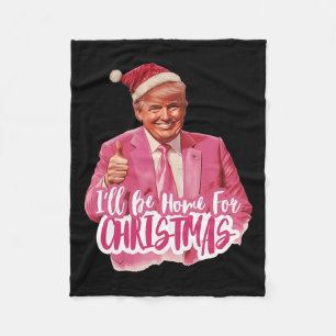 I'll Be Home For Christmas3 Fleece Blanket