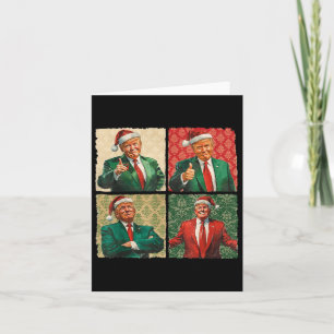 I'll Be Home For Christmas Funny Trump Xmas Santa Card