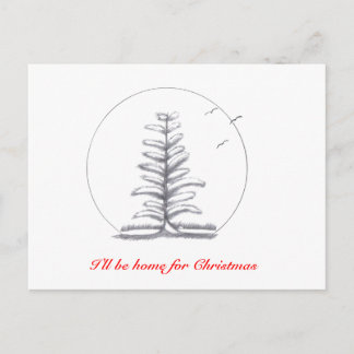 I'll be home for Christmas...Postcard Holiday Postcard