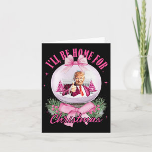 I'll Be Home For Christmas Santa Funny Xmas Pajama Card