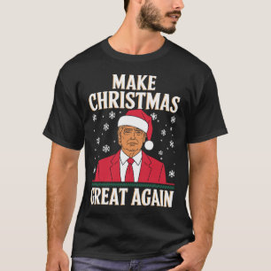 I'll Be Home For Christmas Santa Trump Xmas Funny  T-Shirt