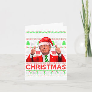 Ill Be Home For Christmas Santa Trump Xmas Pajama Card