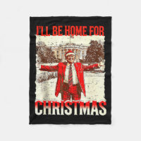 Ill Be Home For Christmas Santa Vintage Funny Humo