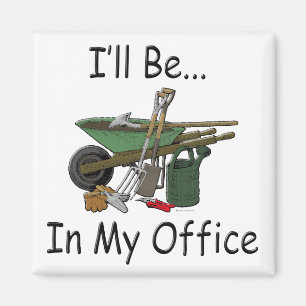 I'll Be In My Office Magnet