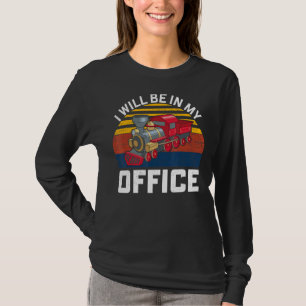 I'll Be In My Office Retro Trainspotting Trainspo T-Shirt