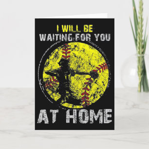 I'll Be Waiting Catcher Homeplate Softll Sell Catc Card