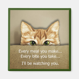 I'll be Watching You Song Spoof Cat Magnet