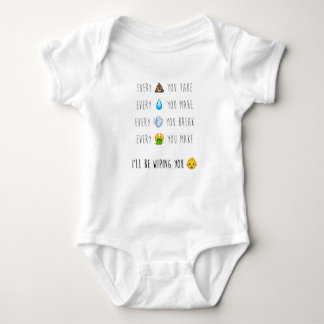 I'll be wiping you: Every Breath You Take parody Baby Bodysuit
