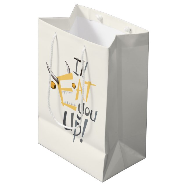 I'll Eat You Up Graphic Medium Gift Bag (Front Angled)