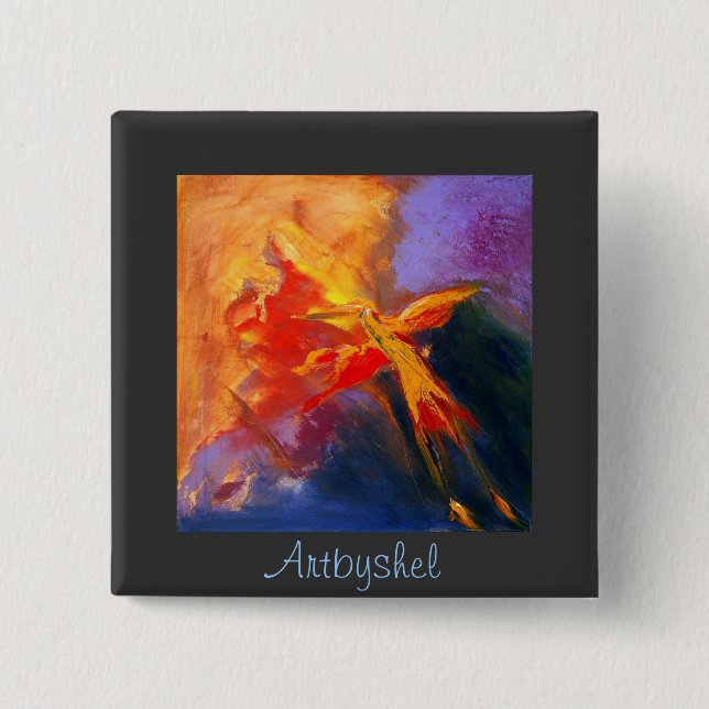 I'll Fly Away 15 Cm Square Badge (Front)