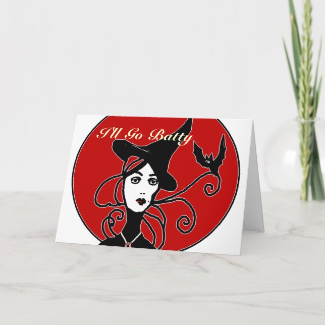 I'll Go Batty, Party Invitation (Front)