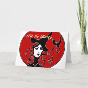 I'll Go Batty, Party Invitation