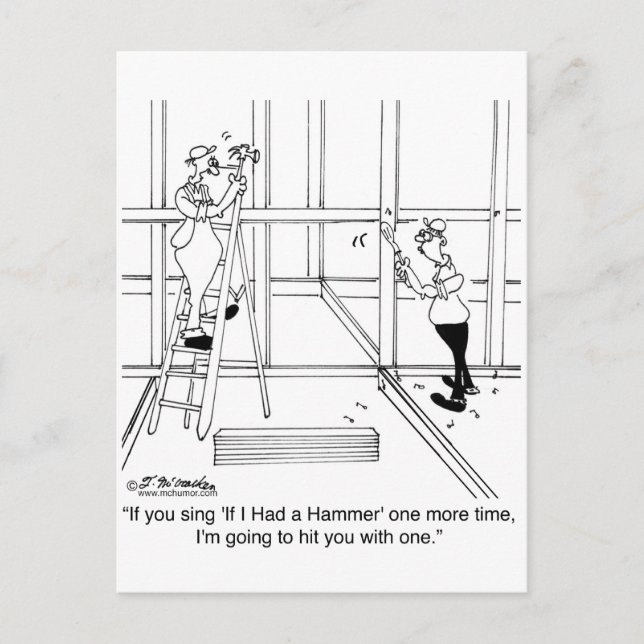 I'll Hit You With a Hammer if You Sing If I Had a Postcard (Front)