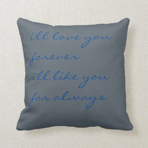 i'll love you forever double sided pillow