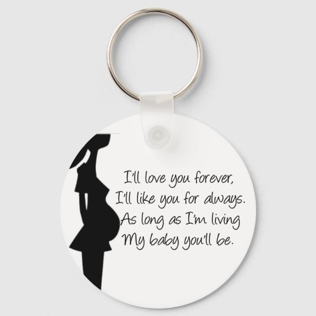 I'll love you forever key ring (Front)