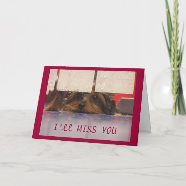 I'll miss you Card (Front)