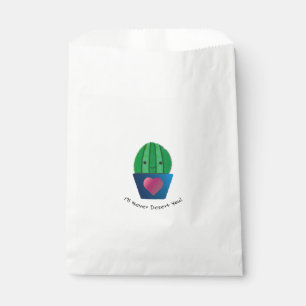I'll Never Desert You Cactus Favour Bag