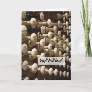 "I'll never stop loving you" organ card