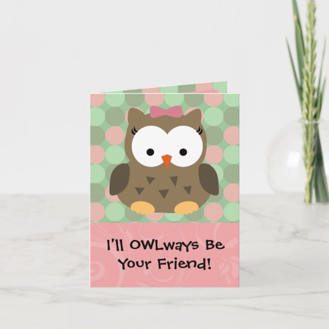 I'll OWLways be Your Friend Holiday Card (Front)