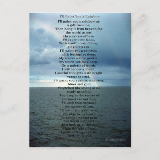 I'll Paint You A Rainbow Postcard