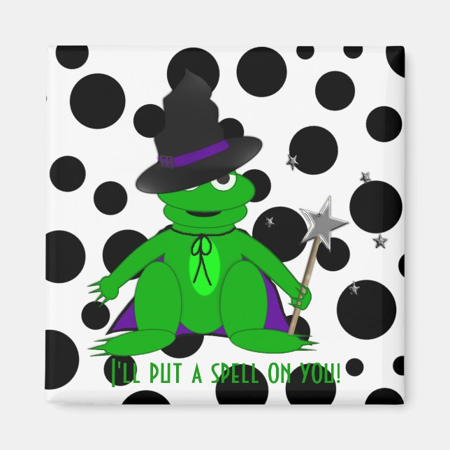 I'll put a spell on you! Magical Frog Magnet (Front)