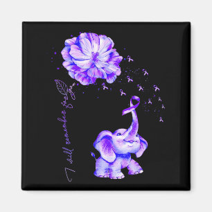 Ill Remember for Purple Elephant Alzheimers Magnet