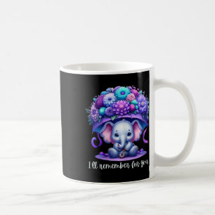 I'll Remember For You Purple Elephant Heimerheimer Coffee Mug