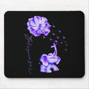 Ill Remember For You Purple Elephant Heimers Aware Mouse Pad