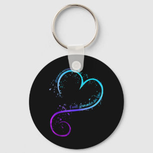 Ill Remember Purple Ribbon Alzheimers Awareness Key Ring