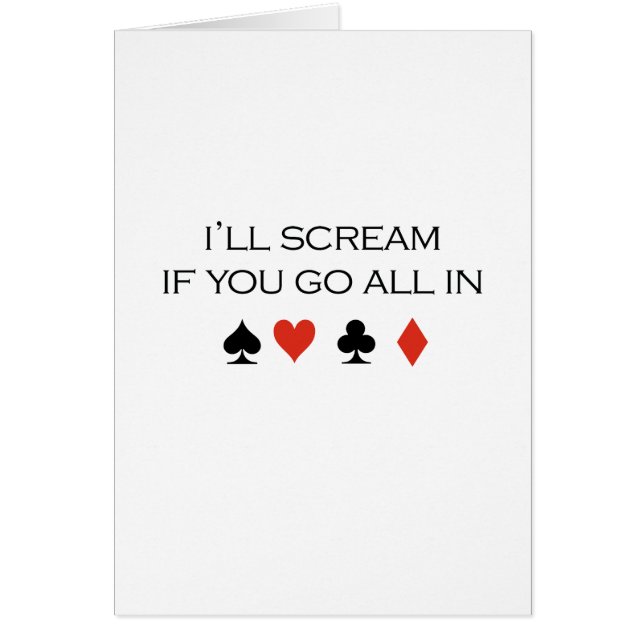 I'll scream if you go all in T-shirt (Front)