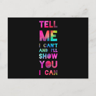 I'll Show You I Can Rainbow Postcard