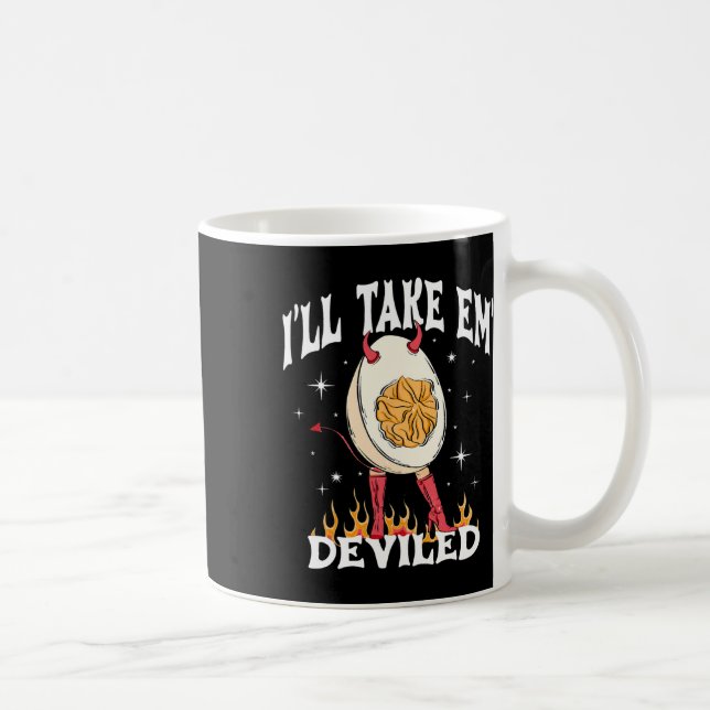 I'll Take Em Deviled Autumn Thanksgiving Funny Dev Coffee Mug (Right)