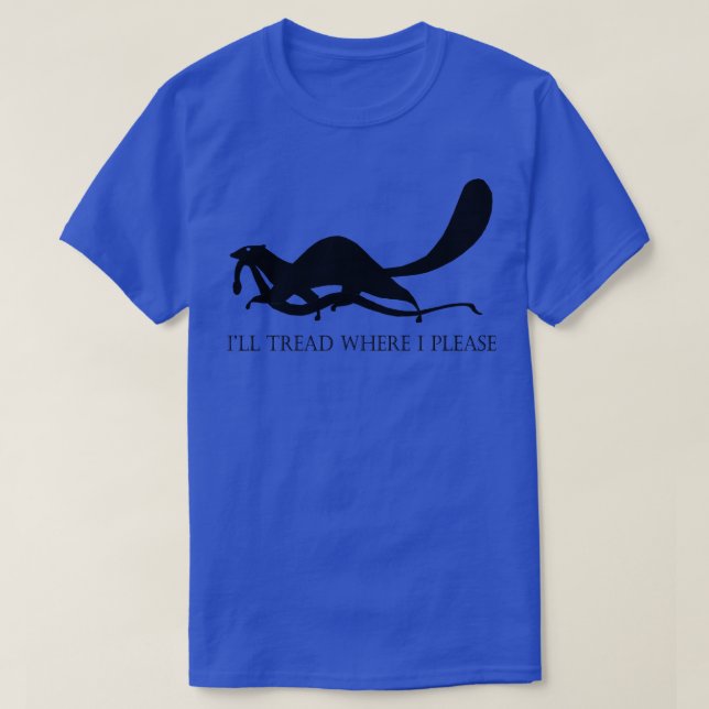 Ill Tread Where I Please Light Hoodie T-Shirt (Design Front)