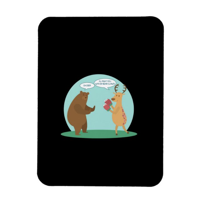 I'll With My Bear Hands Oh Deer Funny Creative Sty Magnet (Vertical)