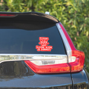 Illegal Alien Dictionary Definition Stickers