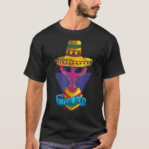 Illegal Alien Mexican Extraterrestrial Aliens UFO T-Shirt