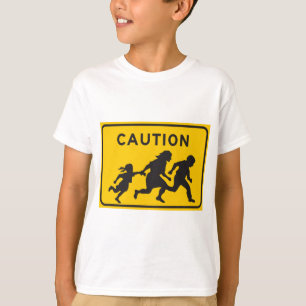 Illegal Aliens Crossing Highway Sign T-Shirt
