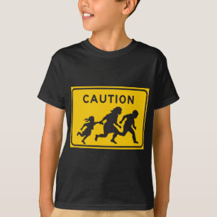 Illegal Aliens Crossing Highway Sign T-Shirt