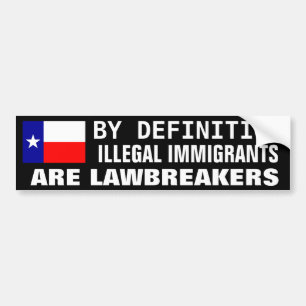 Illegal Immigration Bumper Sticker