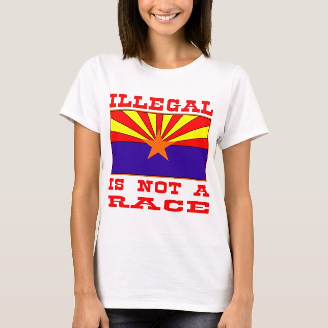 Illegal Is Not A Race T-Shirt (Front)