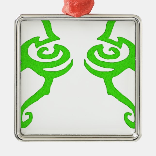 Illidan Rune Design Metal Ornament (Front)