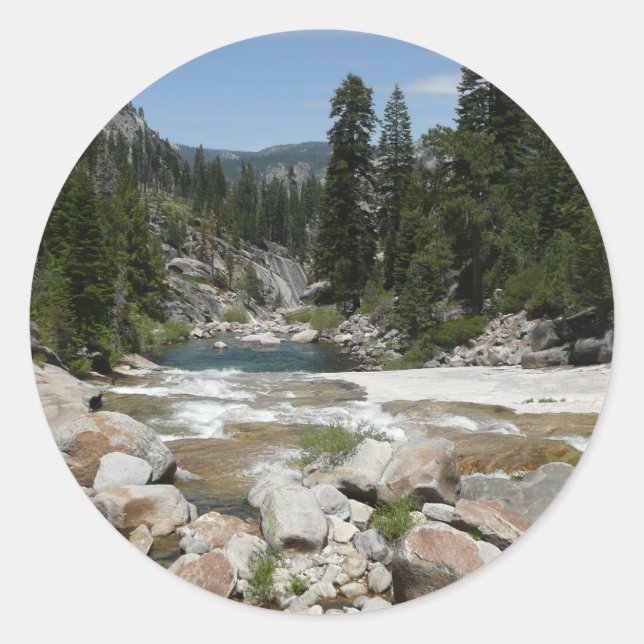 Illilouette Creek in Yosemite National Park Classic Round Sticker (Front)