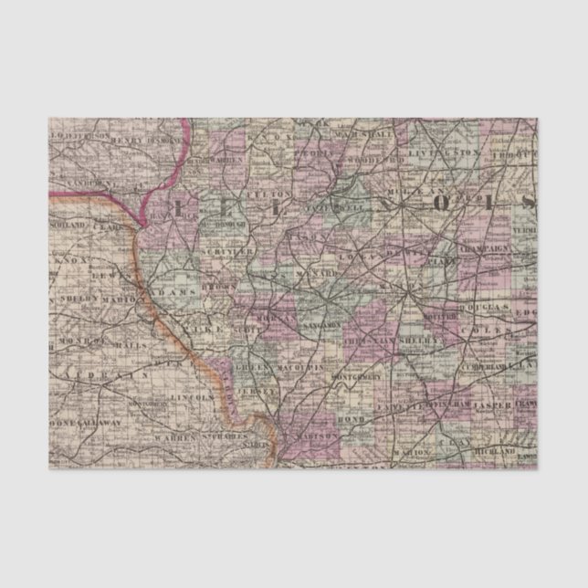 Illinois 10 tissue paper (Front)