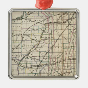 Illinois 13 metal ornament